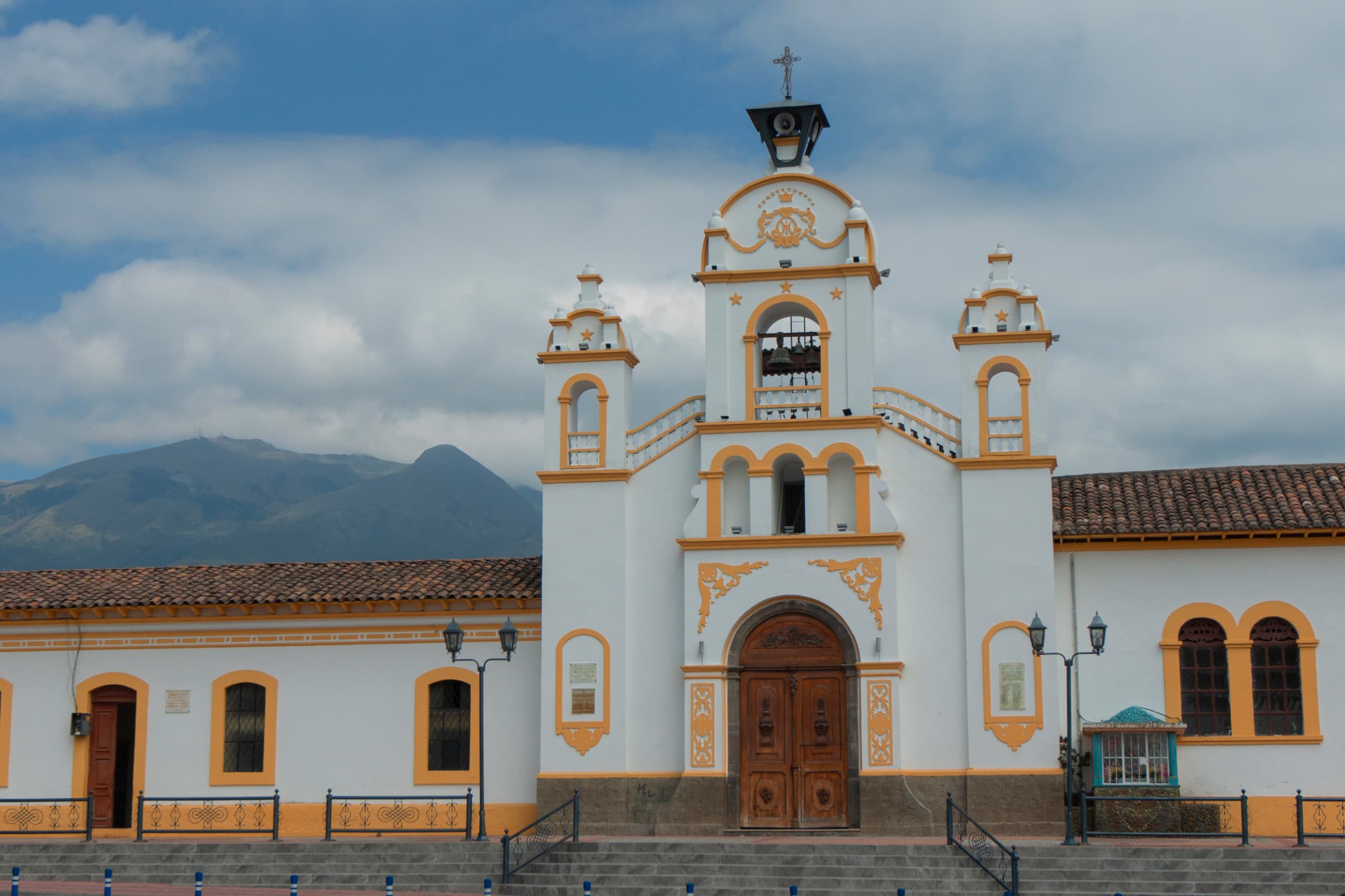 Cuicocha crater lake near Cotacachi, Ecuador